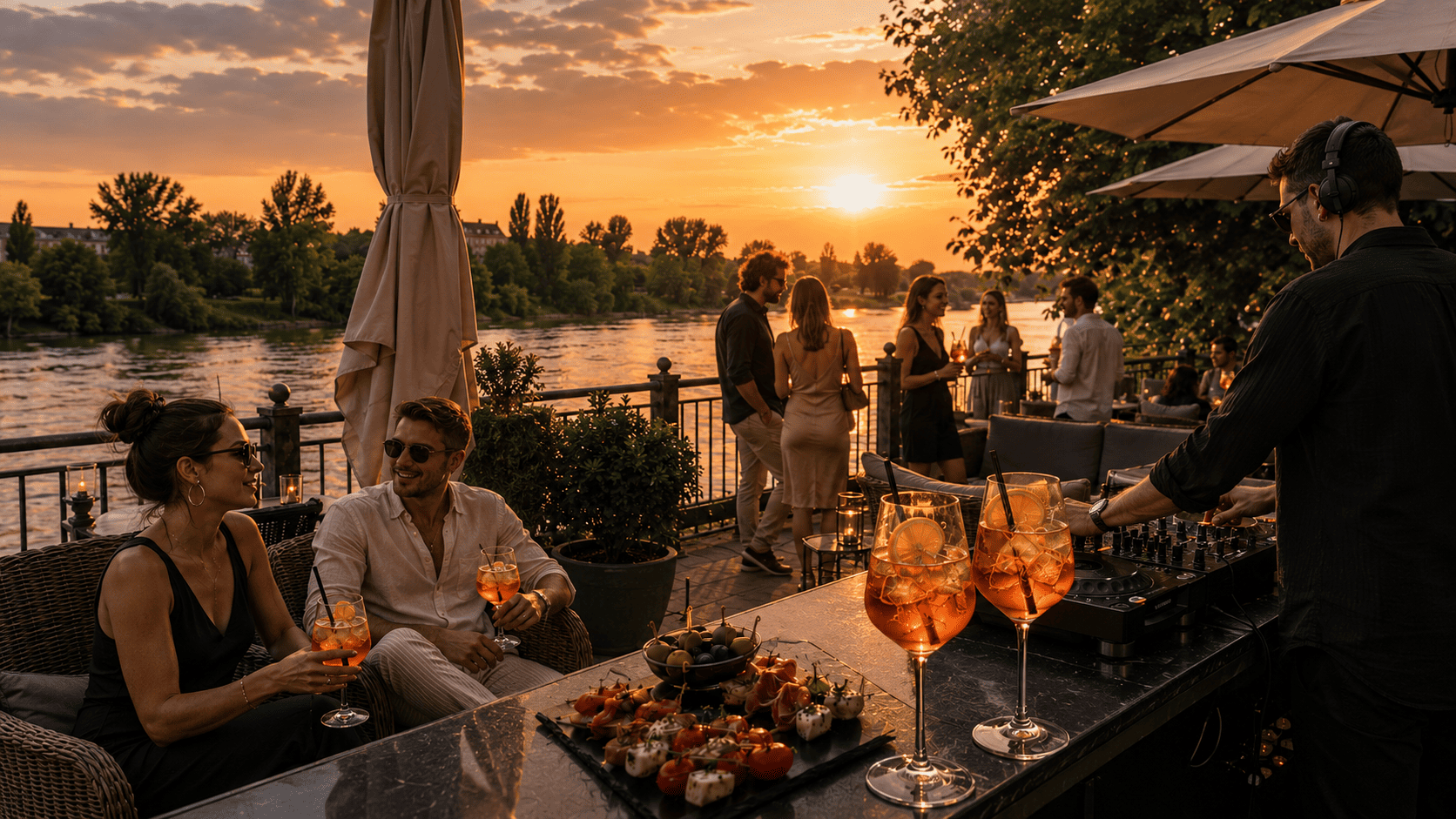 Rhein-Beats und Sunset Event